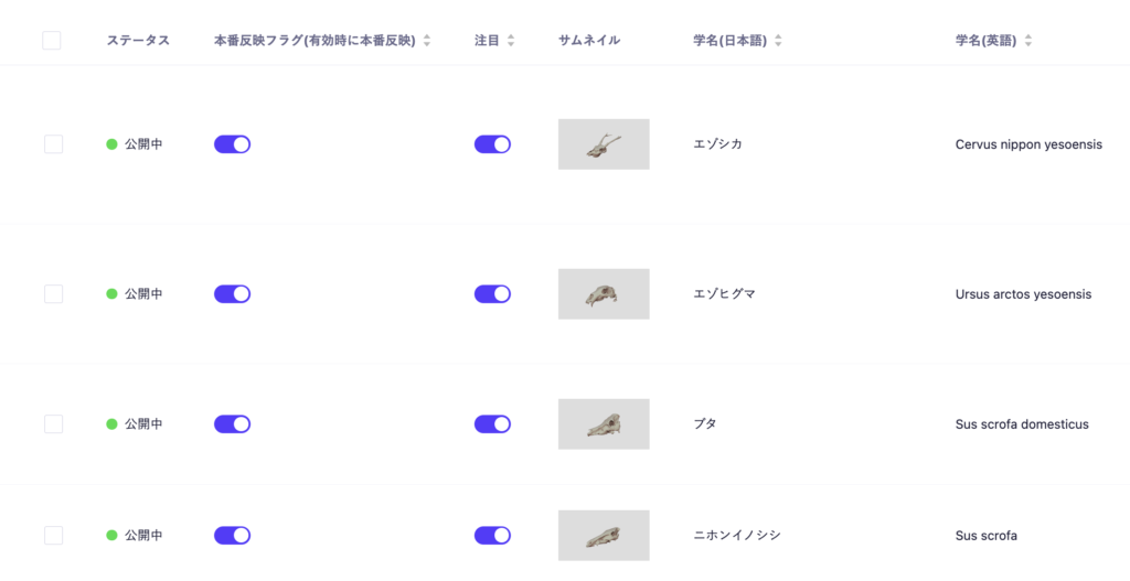 MicroMCS上の見た目